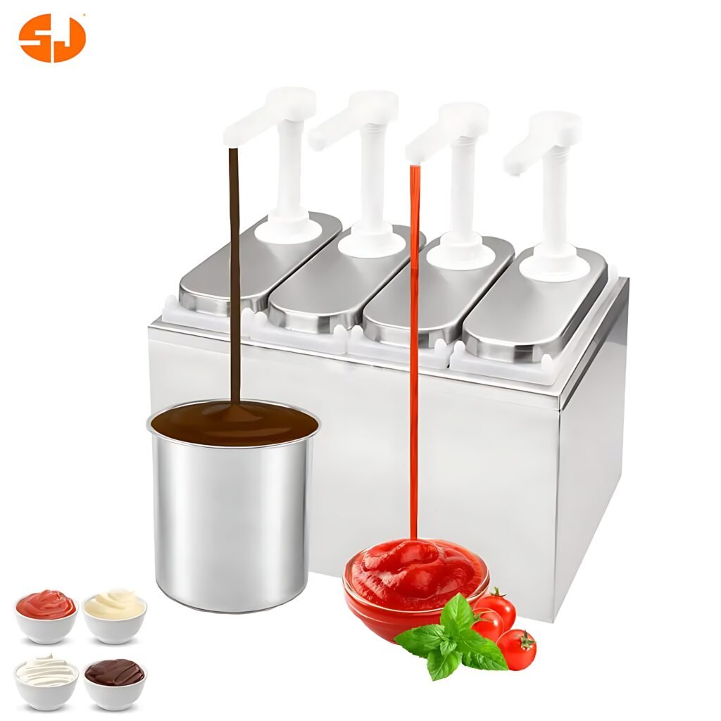 Sauce Dispenser Pump Stainless Steel