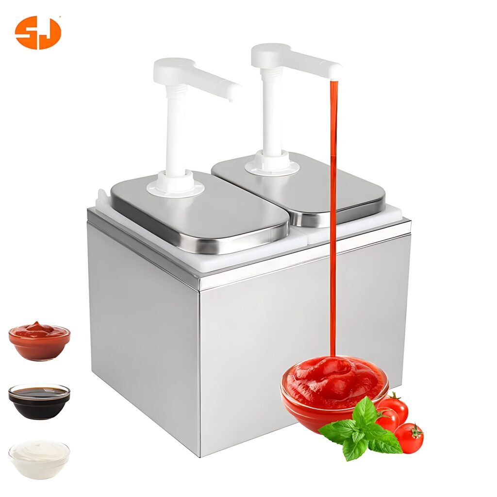 Sauce Dispenser Pump Stainless Steel