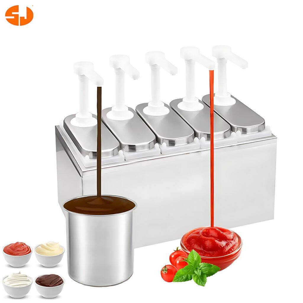 Sauce Dispenser Pump Stainless Steel