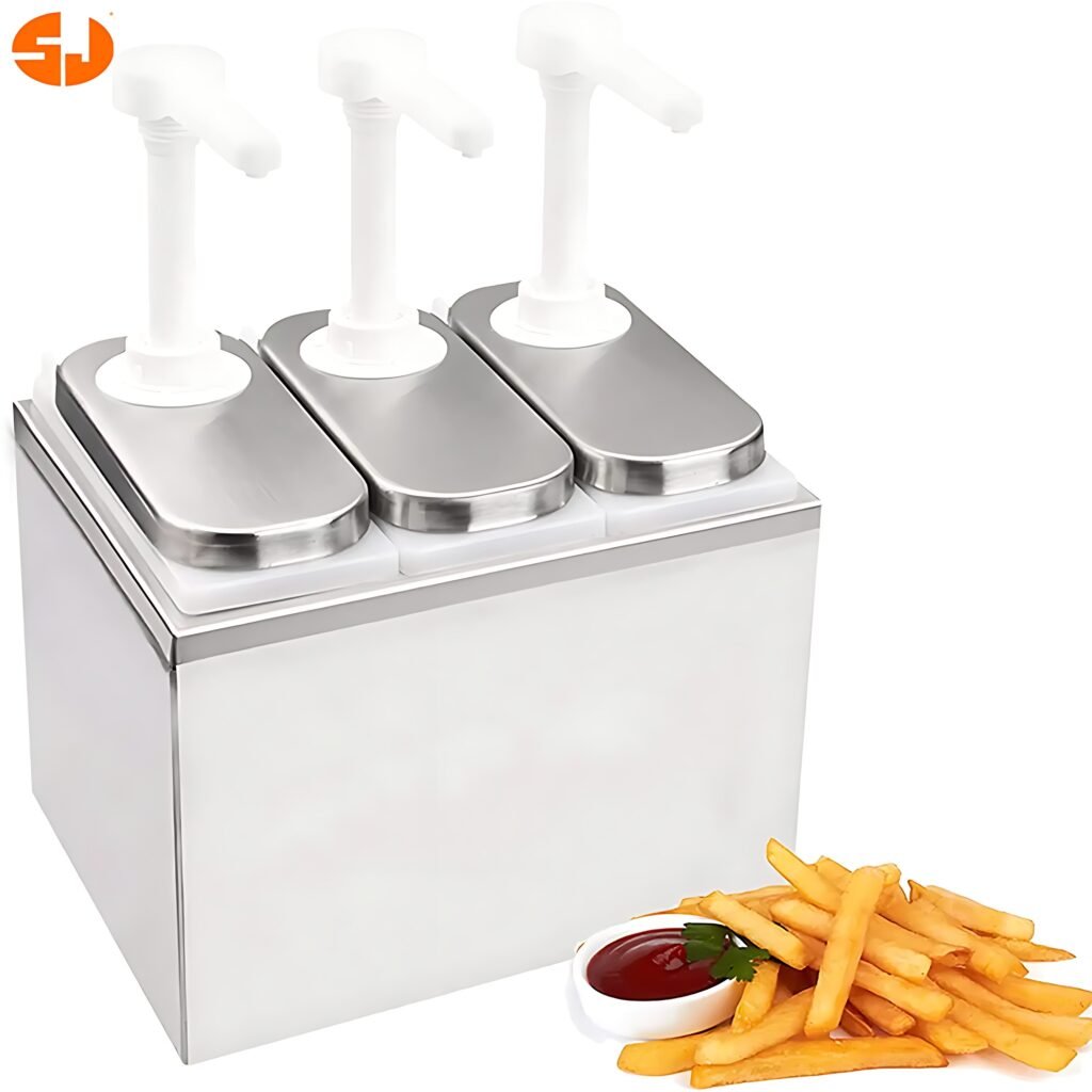 Sauce Dispenser Pump Stainless Steel